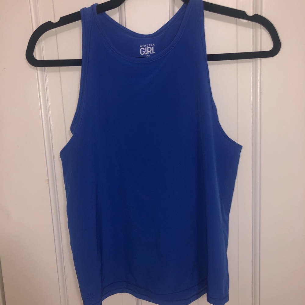 Blue Athleta girl tank top!